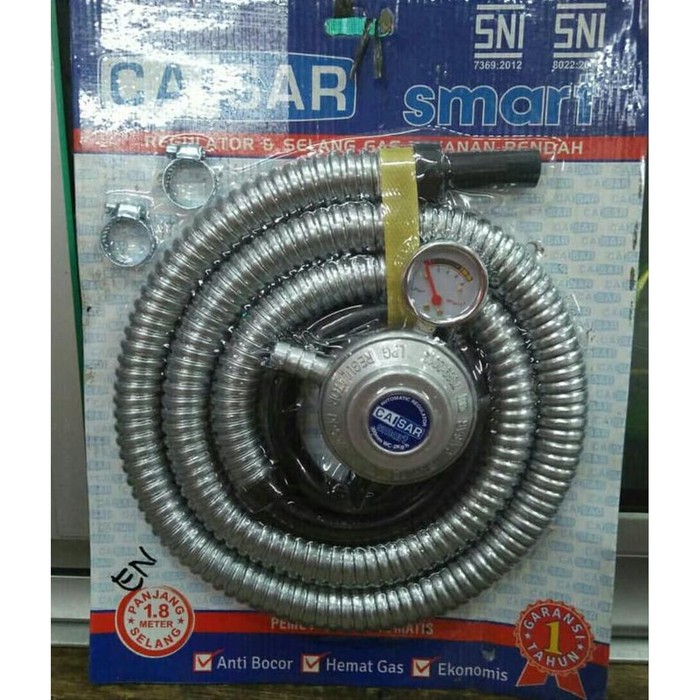 Kompor Progas 1 Tungku &amp; Selang Gas Paket Regulator Caisar
