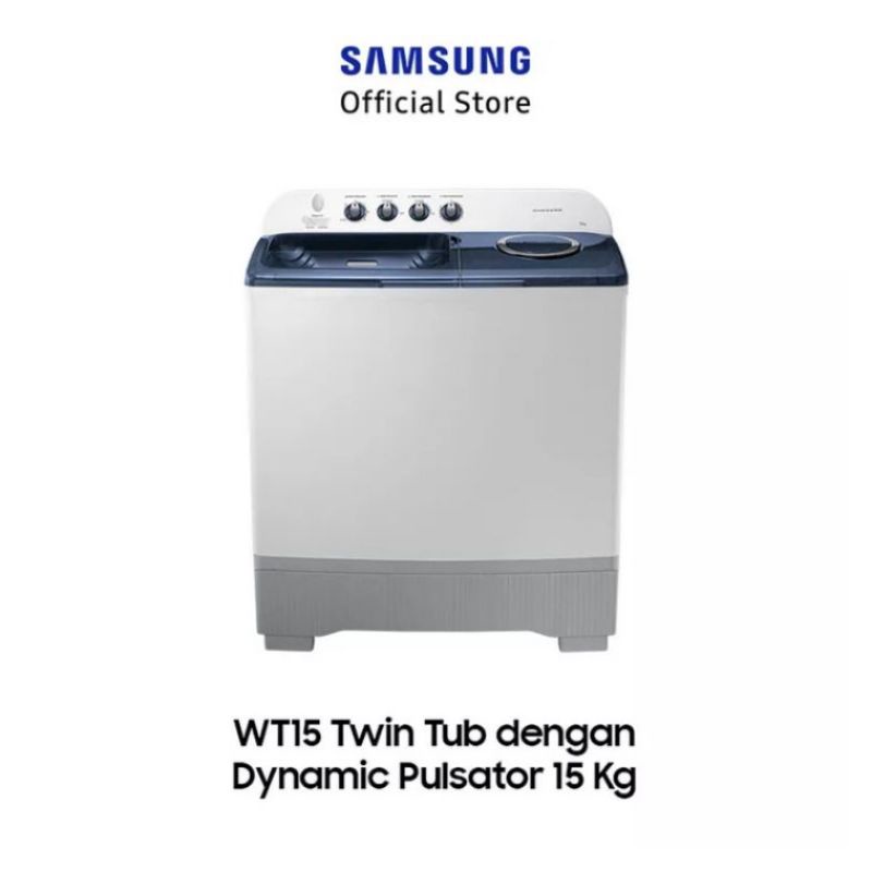 Mesin Cuci SAMSUNG 2 Tabung 15 KG WT-15K5200MB