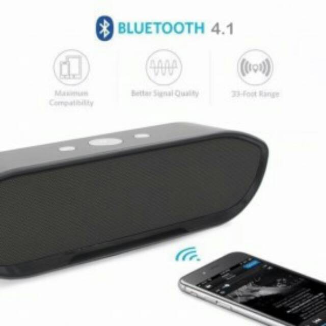 Portable Bluetooth Speaker Super Bass - CY-01 OMSK9QBK - Black