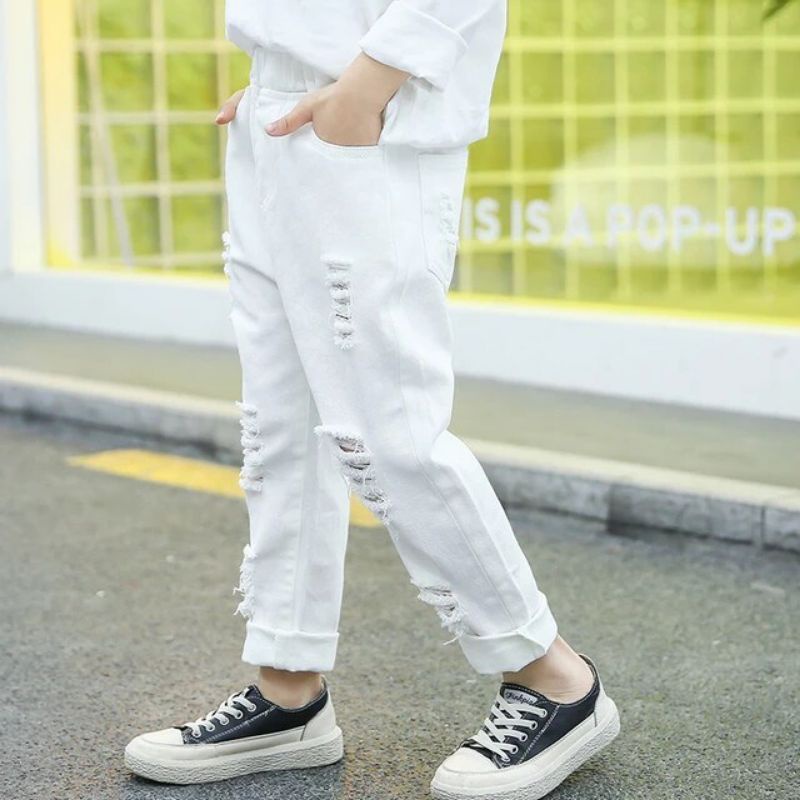 celana jeans sobek anak laki laki 1-12 tahun/celana jeans ripped anak cowok