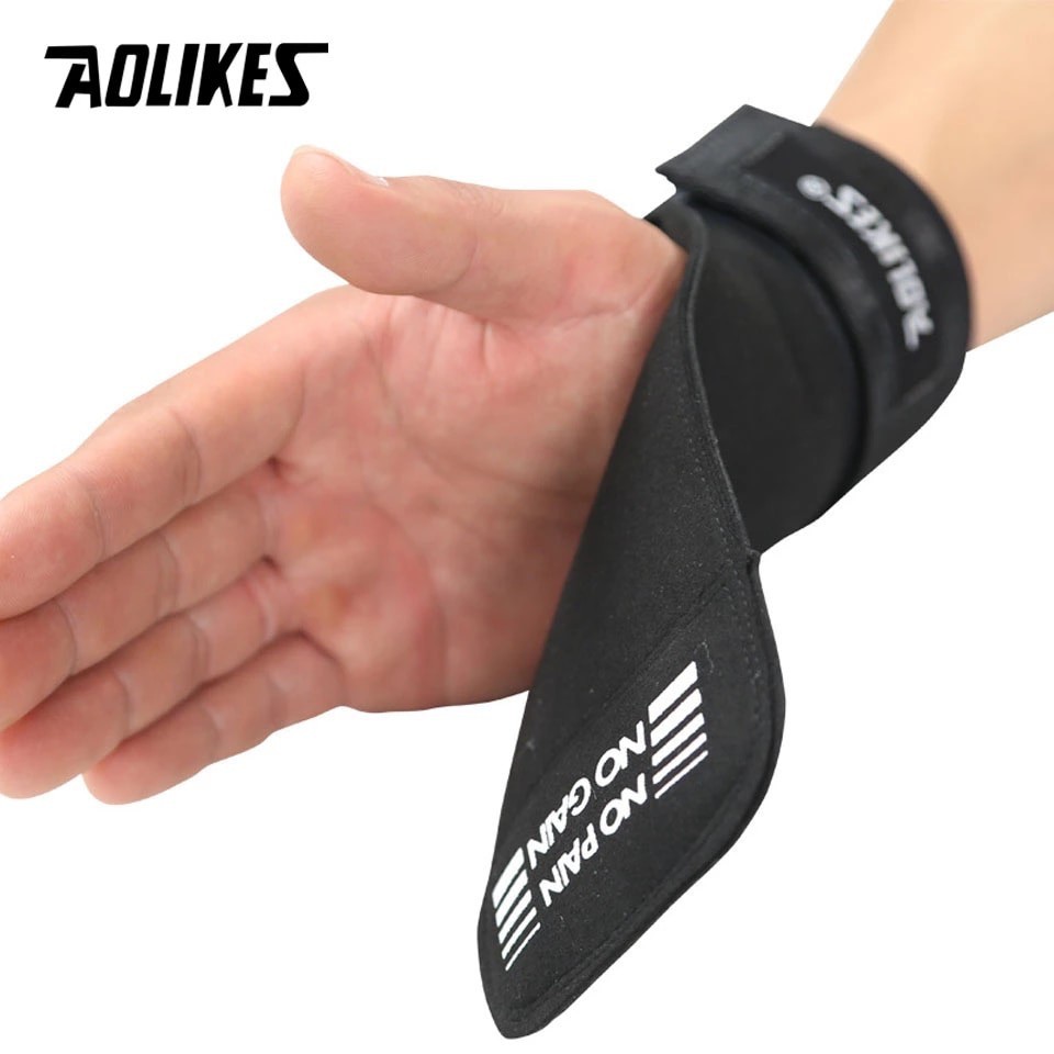 AOLIKES 7639 Leather Wrist Support / Wrist Wrap / Wristband - Deker Pelindung Pergelangan Tangan