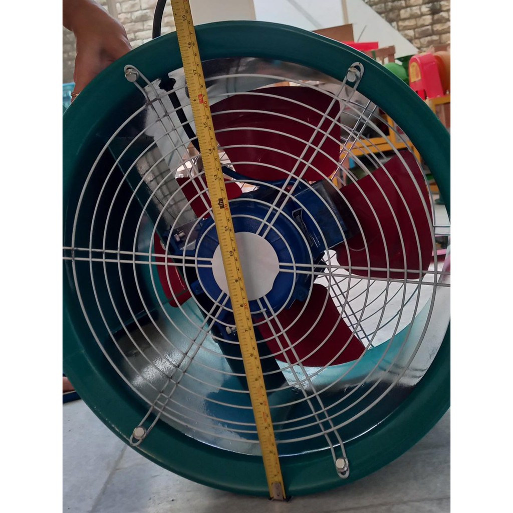 Blower Angin Exhaust Fan 14inch Fan Aksial Kipas Angin Aliran Aksial 370WATT Kipas