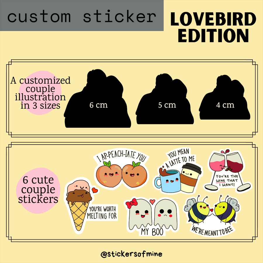 

Custom Sticker | LOVEBIRD EDITION (OPEN PO WEEKEND)