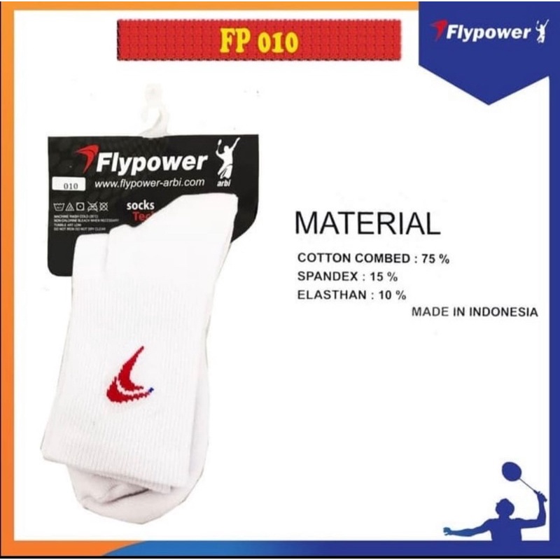 KAOS KAKI BADMINTON FLYPOWER OBRAL