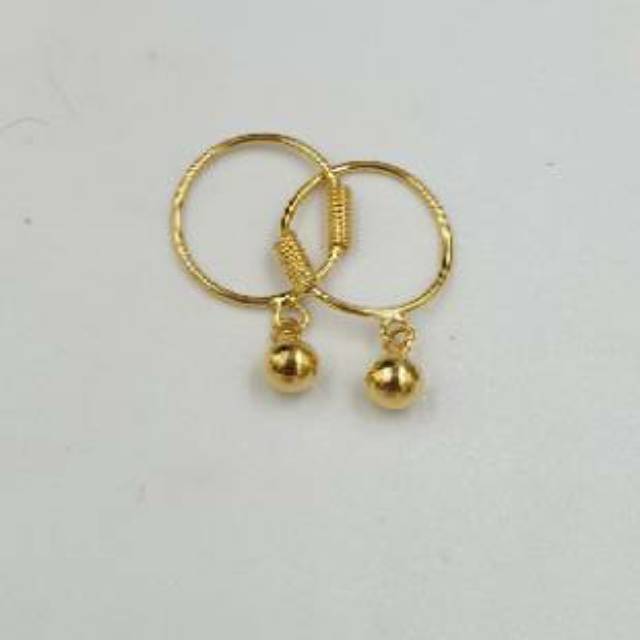 Anting bayi emas asli kadar 700 &amp; 875 model per merica setengah gram