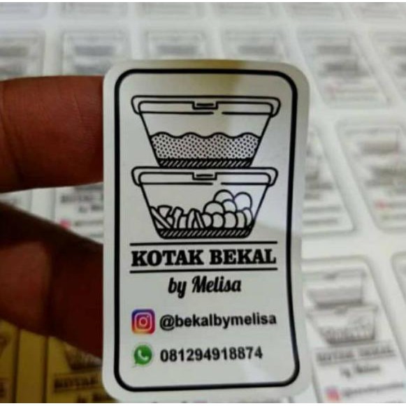 

MurahBanget!!! STICKER LABEL BOTOL MINUMAN TRANSPARANT - A3+CUTTING