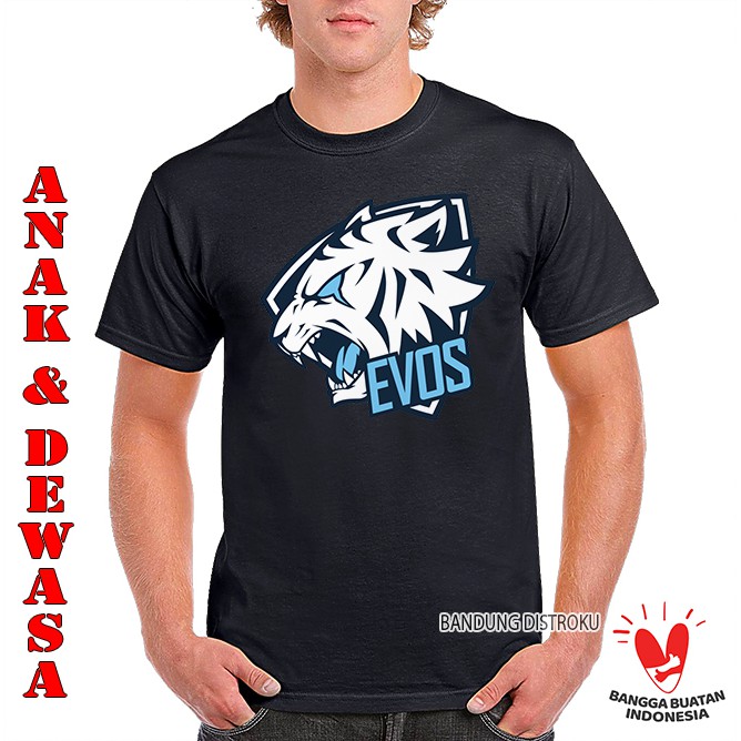 Baju Kaos ESPORT EVOS Logo Printing