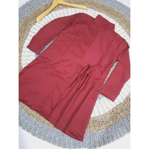 TUNIK BAYLE BIGSIZE JUMBO / TUNIK POLOS WANITA / Tunik Syar'I Slempang