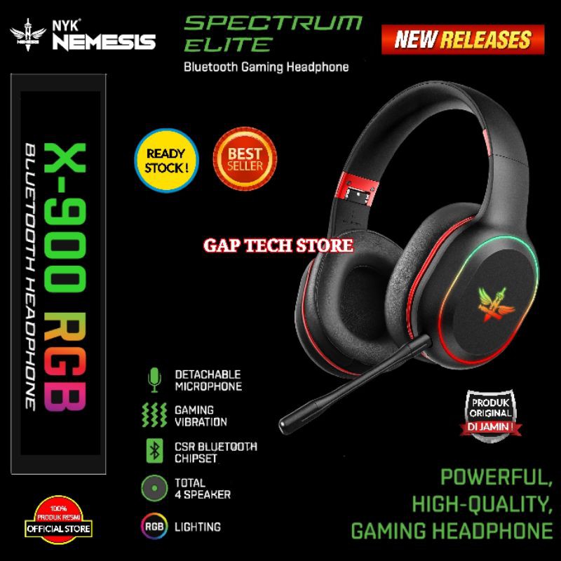 Nyk Nemesis X-900 / X900 / X 900 Spectrum Elite Bluetooth Gaming ...