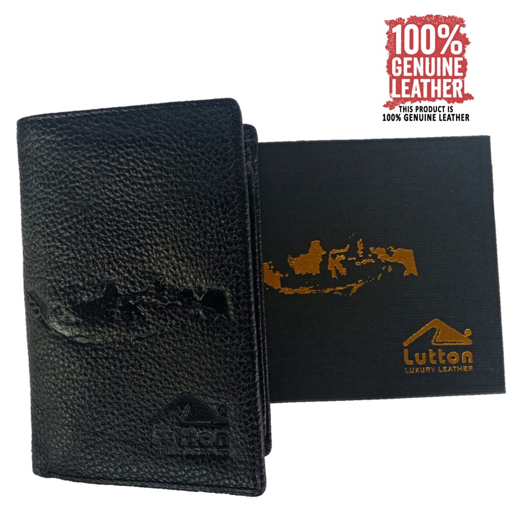 LUTTON - DOMPET KULIT - DOMPET KULIT SAPI ASLI 3/4 PULLUP &amp; KULIT KAYU