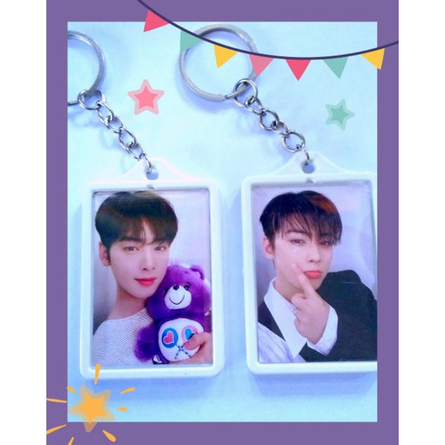 ASTRO ROROHA KPOP Keyring 2 Sisi Keychain gantungan kunci merch kpop astro roroha