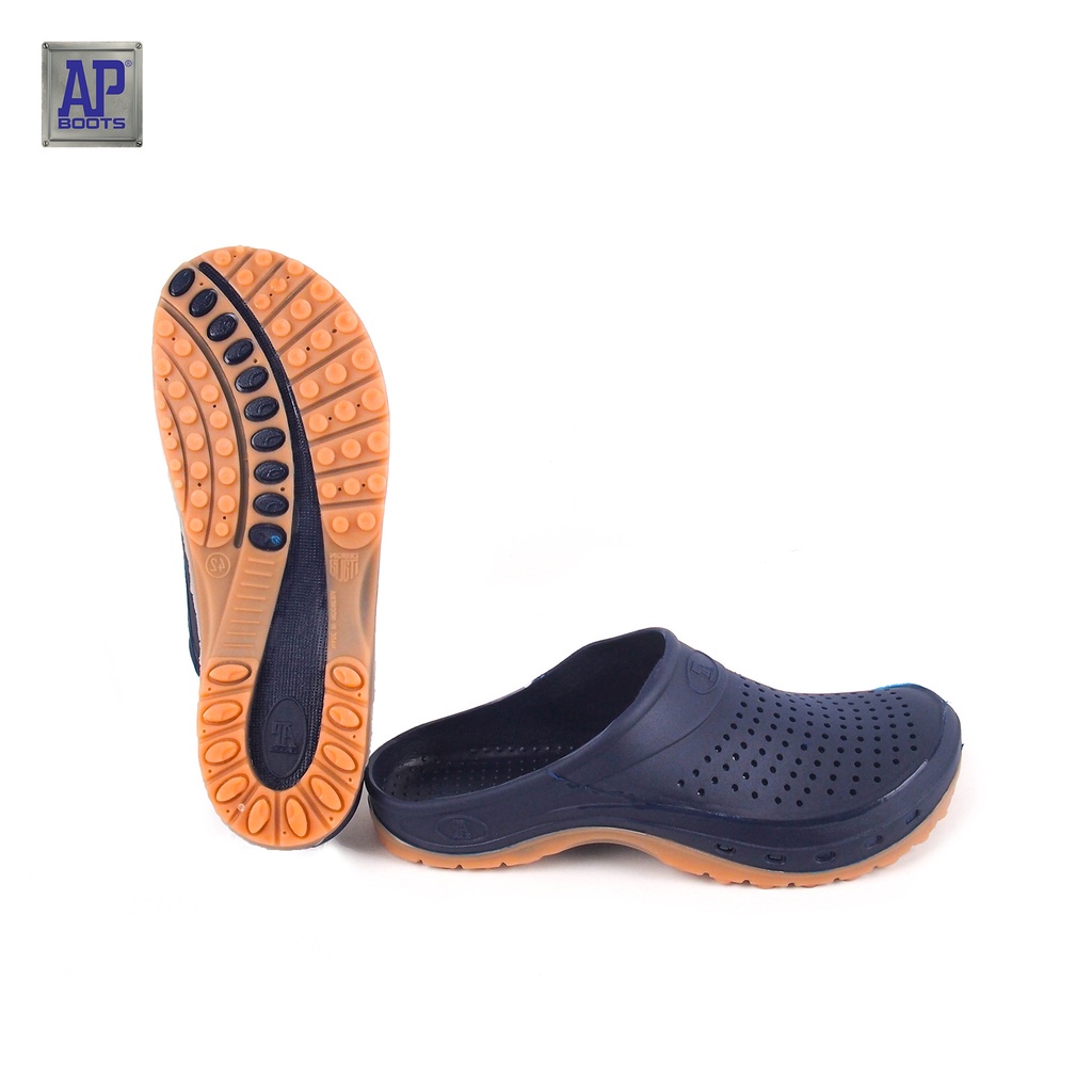 AP Boots Sandal Slop AP CLOGS - Sepatu Karet Anti Slip On PVC