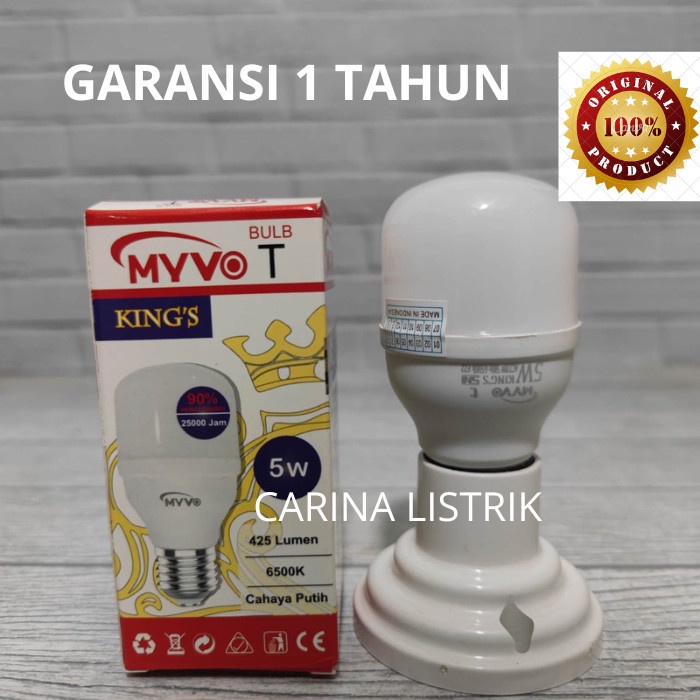 MYVO KINGS LAMPU LED CAPSULE 5W 5 WATT PREMIER REVO VARIO SNI E27