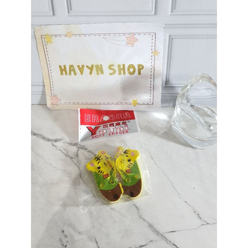 (2pc) hapusan bentuk sendal/stip sendal-Macan