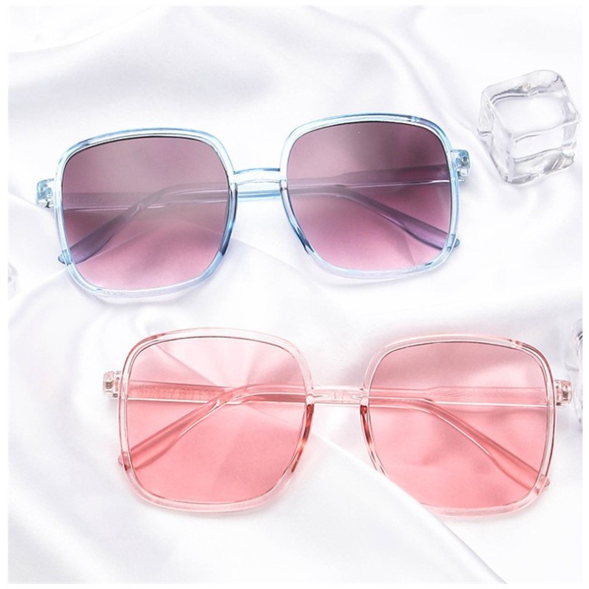 PA Kacamata Wanita Hitam Kotak Gaya Style Sunglasses Kaca Mata Fashion Eyewear KC016 (6178)