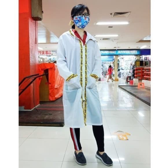 BAJU FASHION JAKET PELINDUNG DIRI VIRUS DROPLETS KORONA CORONA APD READY