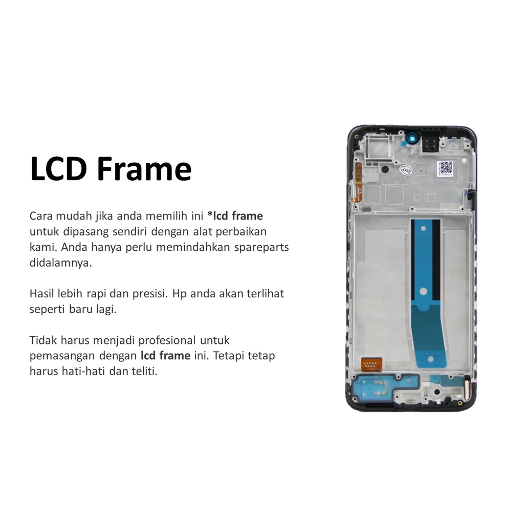 (ORIGINAL 100% XIAOMI) LCD + FRAME XIAOMI REDMI NOTE 11 4G