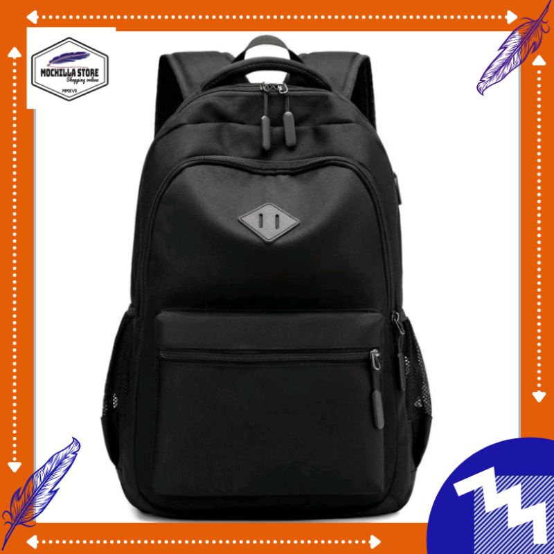 Mochillastore -Tas Ransel Sekolah Laki-Laki Perempuan Tas Ransel Backpack Tas Sekolah SD-SMP-SMA-KULIAH Tas Dinir 300 Tas Motif Polos Tas Ransel Simple Populer