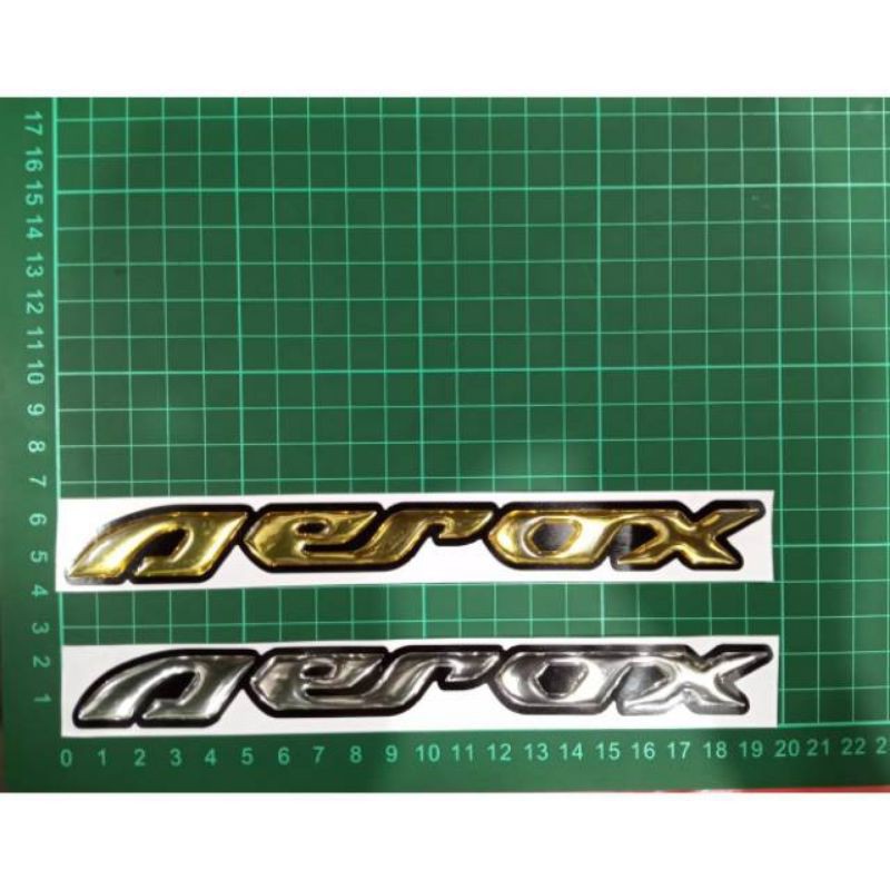 embelm aerox / sticker timbul aerox / variasi aerox