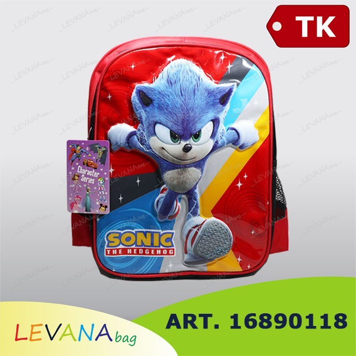 TAS RANSEL ANAK TK KARAKTER : SONIC ART. 16890118 - Merah