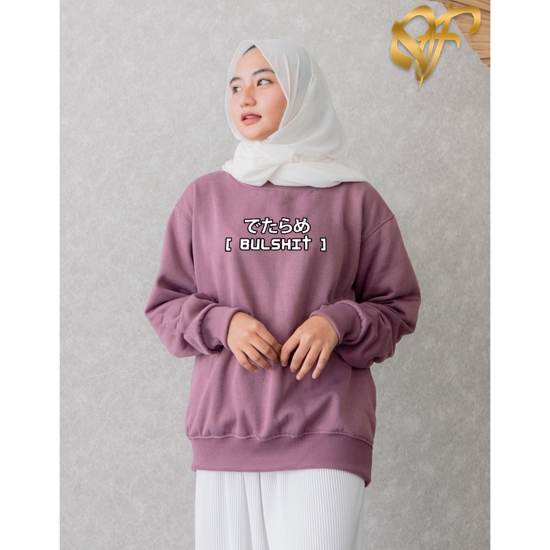 Sweater Bulshit Korea Style | Sweater Terbaru Wanita &amp; Pria | Dhea Fashion