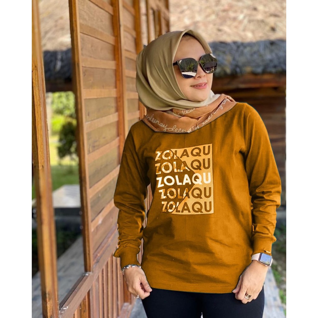 INDOBEST SWEATER BAJU LAQU / ATASAN BLOUSE LENGAN PANJANG