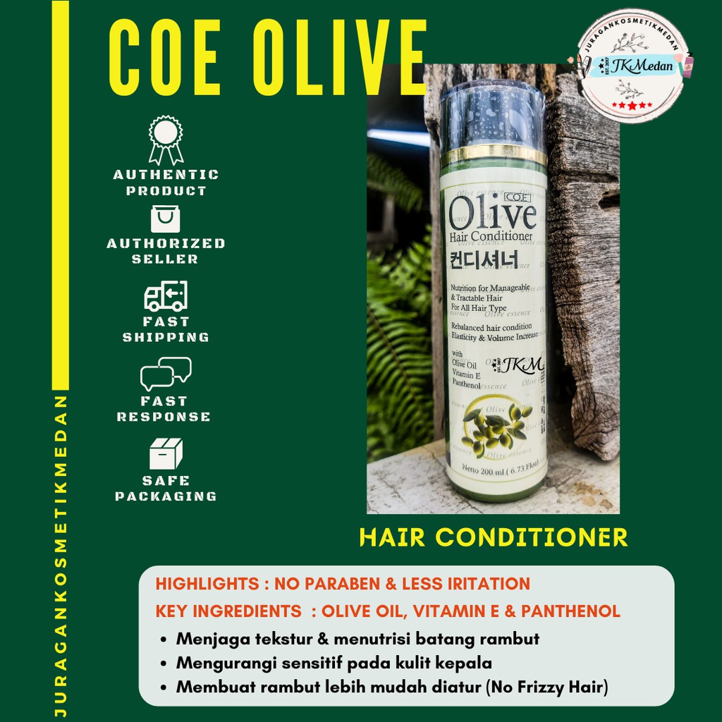 OLIVE CONDITIONER HAIR CONDITIONER OLIVE KONDISIONER OLIVE CONDITIONERAMBUT KOREA COE NEW PACK 200ML