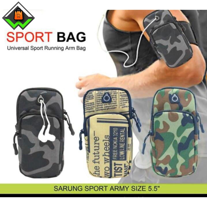 Armband Sport Tas HP di Lengan
