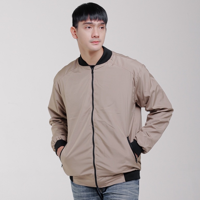 Jaket Bomber Polos Eksekutif - Jaket Pria Keren Viral