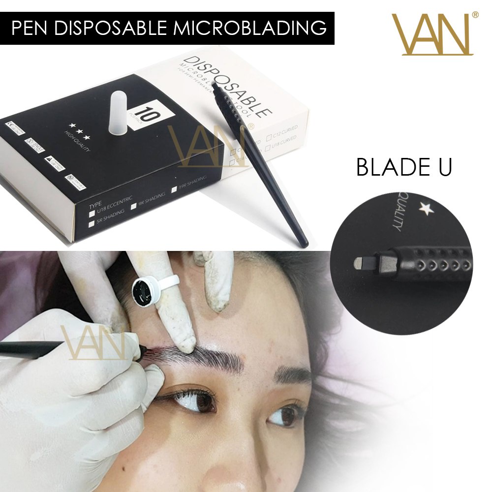 DISPOSABLE PEN MICROBLADING / PEN MANUAL SULAM ALIS BLADE U