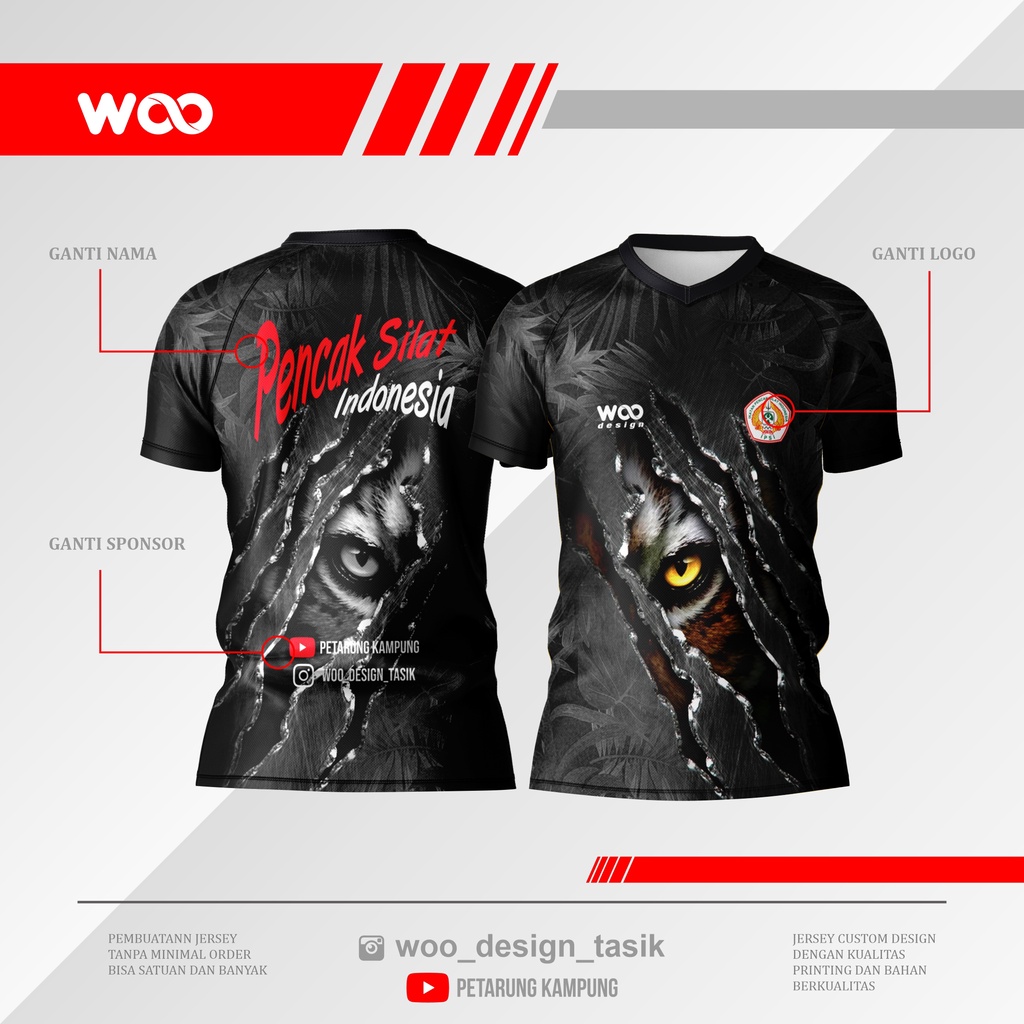 Jersey Pencak Silat Full Printing