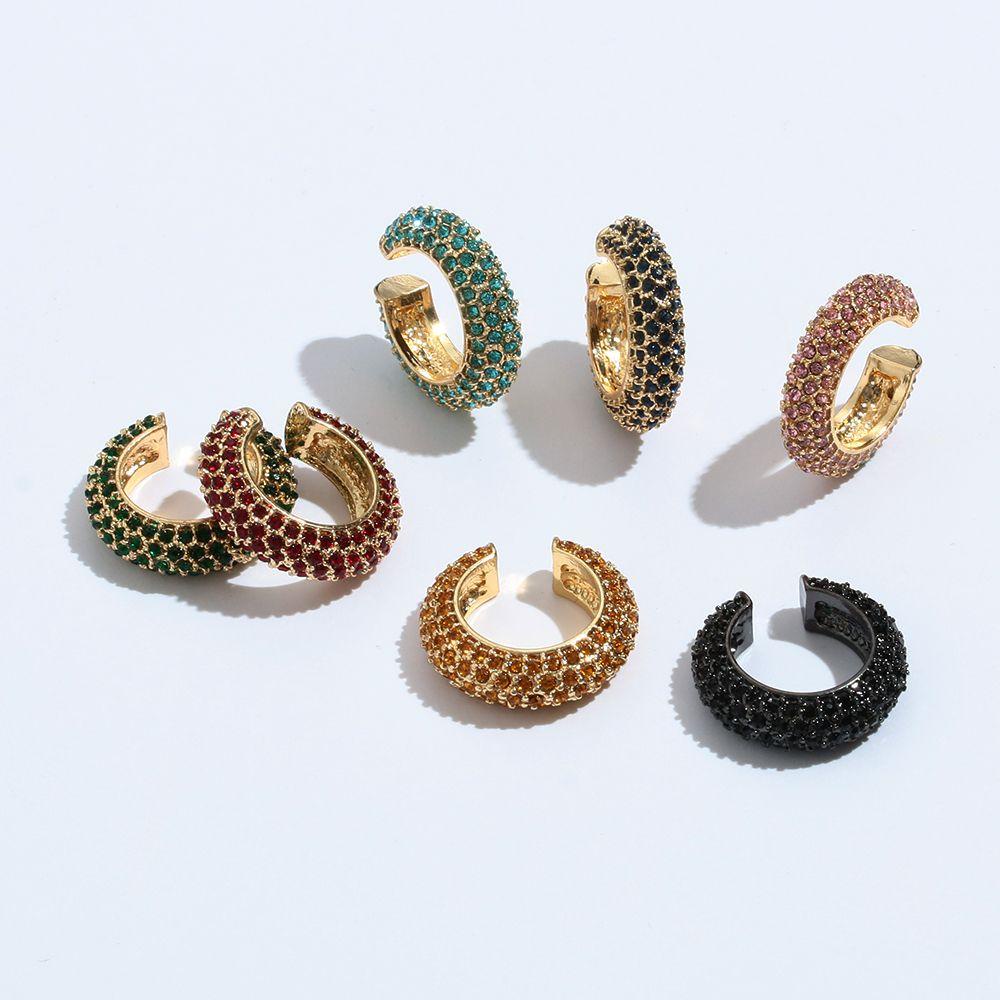 CHOOKYY Cz Cuff Earrings Perhiasan Wanita Tanpa Tindik Anting Tanpa Tindik