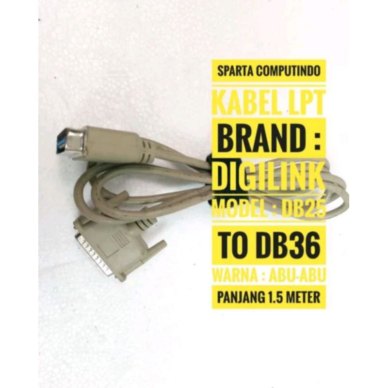 KABEL LPT Brand DigilinkModel DB25 to DB36 siap pakai bergaransi