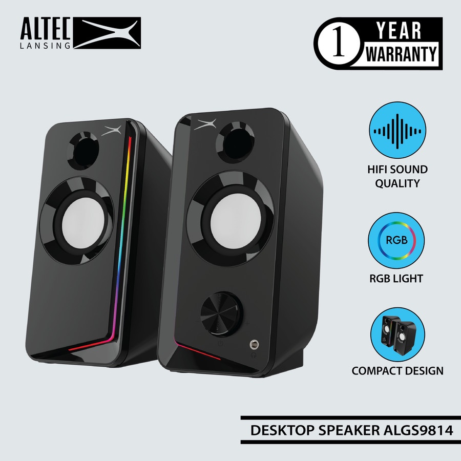 Speaker 2.0 RGB Altec Lansing ALGS9814 - Speaker Komputer ALGS-9814