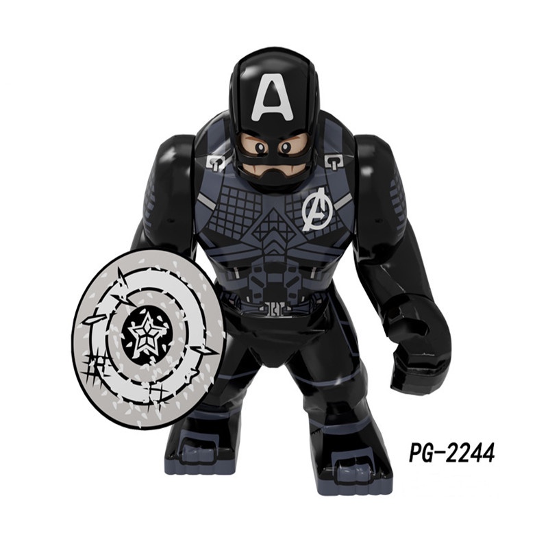 1pc Mainan Balok Bangunan Minifigures Model Marvel Black Panther Loki Spider Man Bahan ABS Untuk Anak