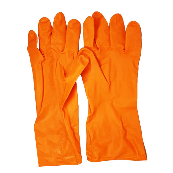 Sarung Tangan Karet Latex Orange Kenmaster Sarung Tangan Cuci Piring