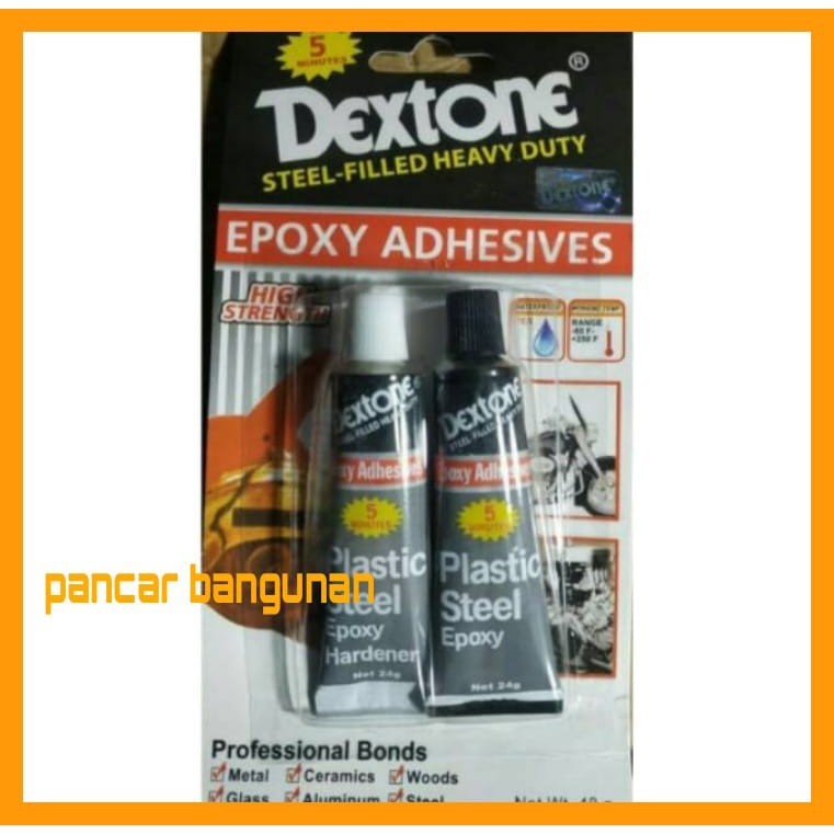 

LEM BESI DEXTONE 5 MENIT 48 GR - LEM EPOXY DEXTONE 5 MENIT - LEM BESI DEXTONE 5 MENIT EPOXY 48 GR