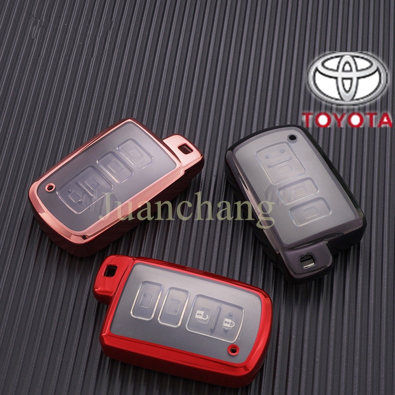 Casing Kunci Mobil Bahan TPU Untuk Toyota Camry Corolla RAV4 Highlander Avalon 2015-2017