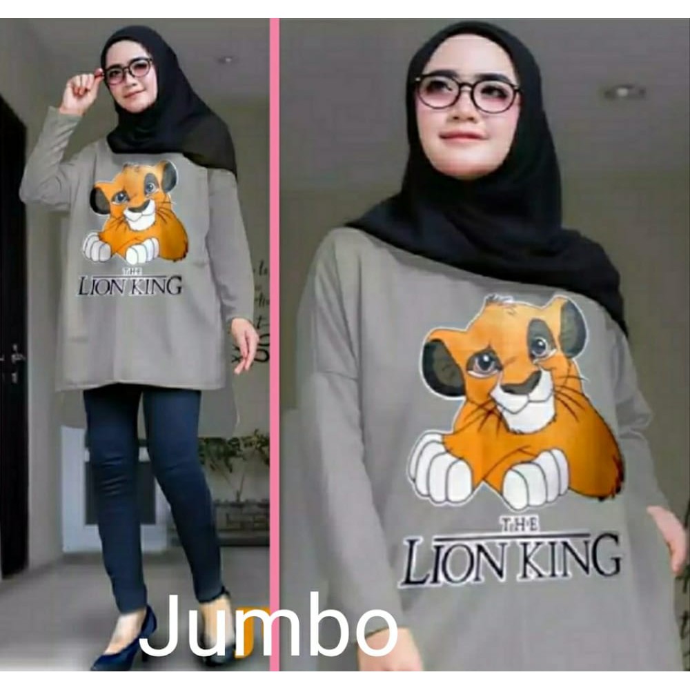 kathy.clothing TUNIK JUMBO LION KING - TUNIK WANITA [LD 120CM]