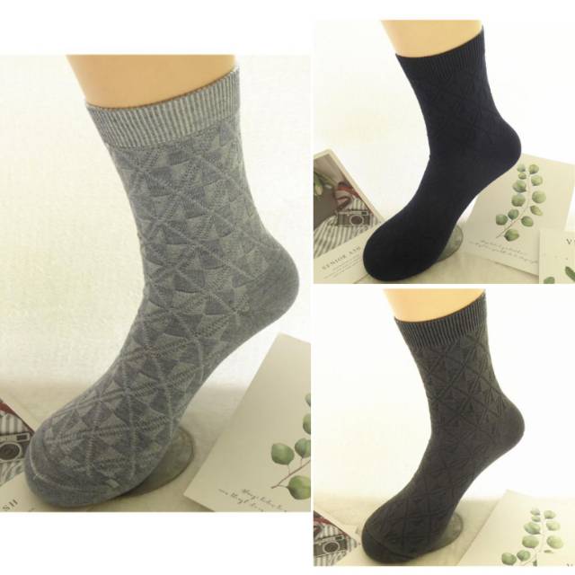 Kaos Kaki Bamboo, Arang, Serat Bamboo/ Socks Bamboo 002