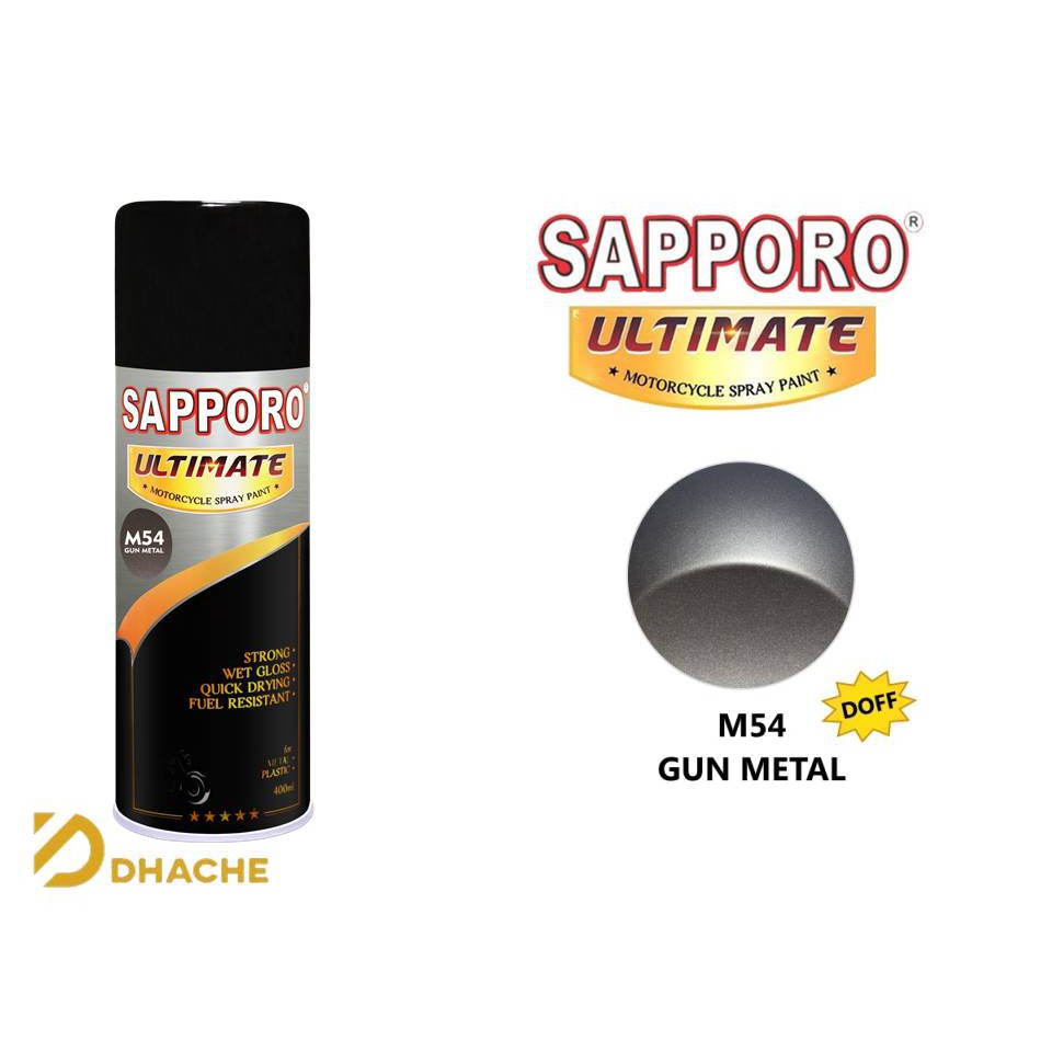 Cat Semprot Pilox Sapporo Ultimate M54 Gun Metal 400cc Abu Pylox Pilok