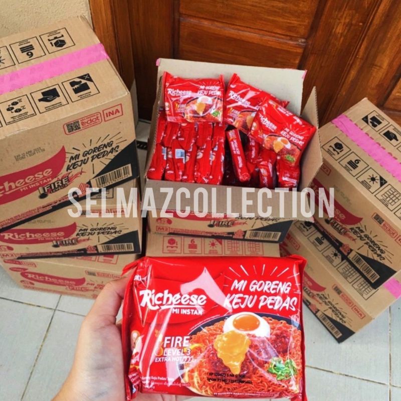 Jual richeese mie instan level 0-5 dan Ramen 0-5 satu dus richeese mie ...