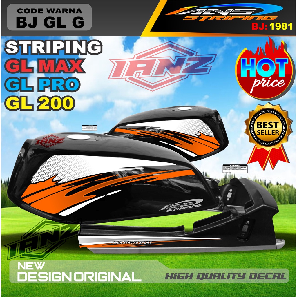 STRIPING BODY LIST GL MAX GL PRO GL 100 NEW DESAIN / STIKER GL VARIASI TERBARU / STRIPING GL TERMURAH / COSTUM STRIPING GL TERMURAH