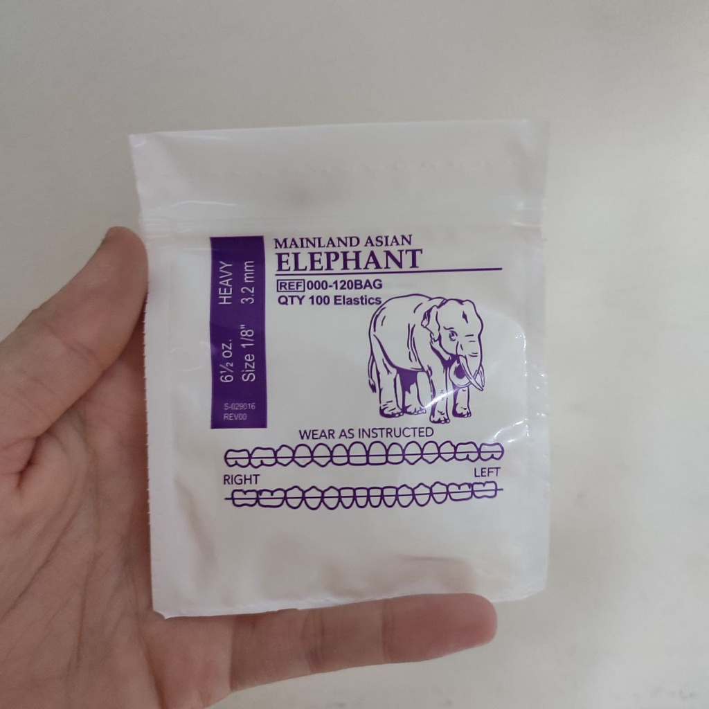 Karet Elastic American Orthodontics Elephant 6,5oz Heavy per piece