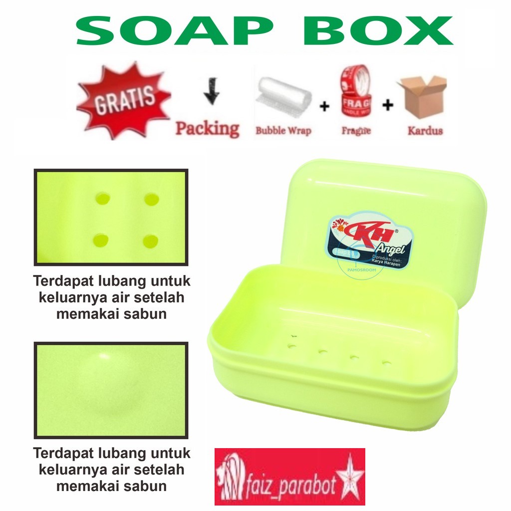 SERBA GROSIR MURAH CEPUK BOX TEMPAT SABUN KAMAR MANDI ANGLE