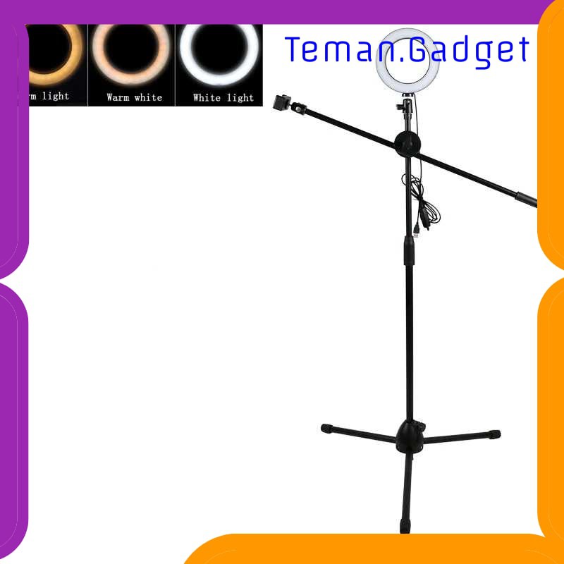 TG-BD074 Lightupfoto Tripod Stand Holder Smartphone Boom Arm Ring Light- CN-171