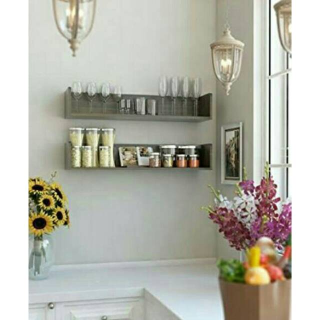 TwinsJ Set 2pcs Rak dapur gantung stylish Rak Bumbu TwinsJ Set 2pcs Rak dapur gantung stylish Rak Bumbu