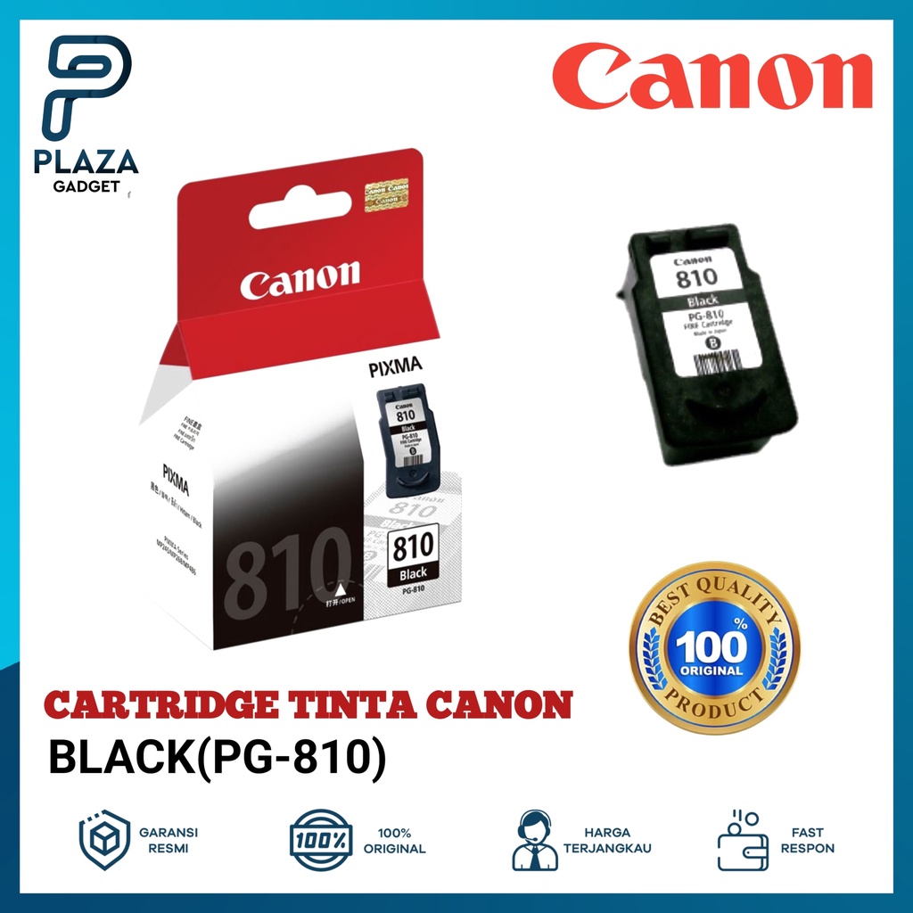 Tinta Cartridge Printer CANON Original PG 810 PG-810 Warna Hitam black