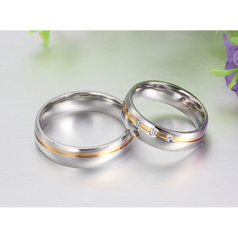 [BEST SELLER] Cincin Couple Titanium / Cincin Couple Murah / Cincin Couple Anti Karat C029 BISA COD