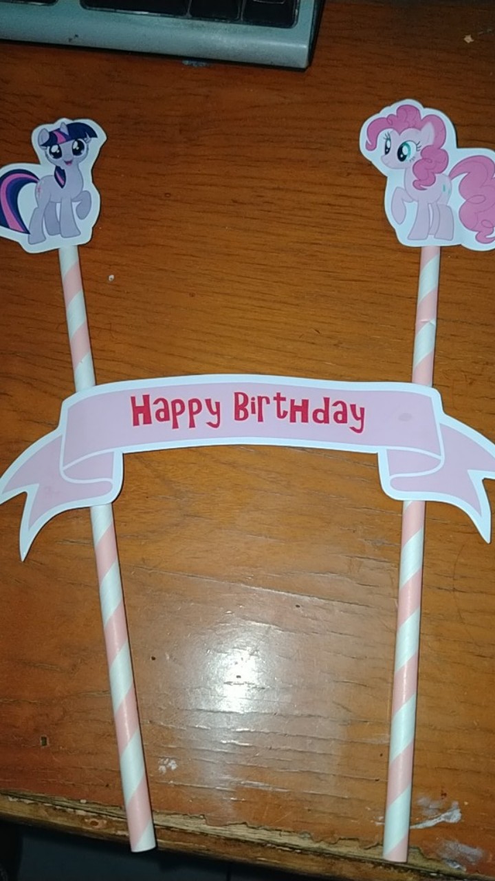 Cake Topper / Hiasan Kue Ultah / Topper Cake Karakter Little Pony